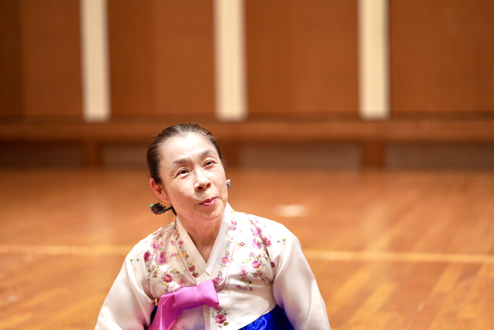 韓国民謡の歌唱風景