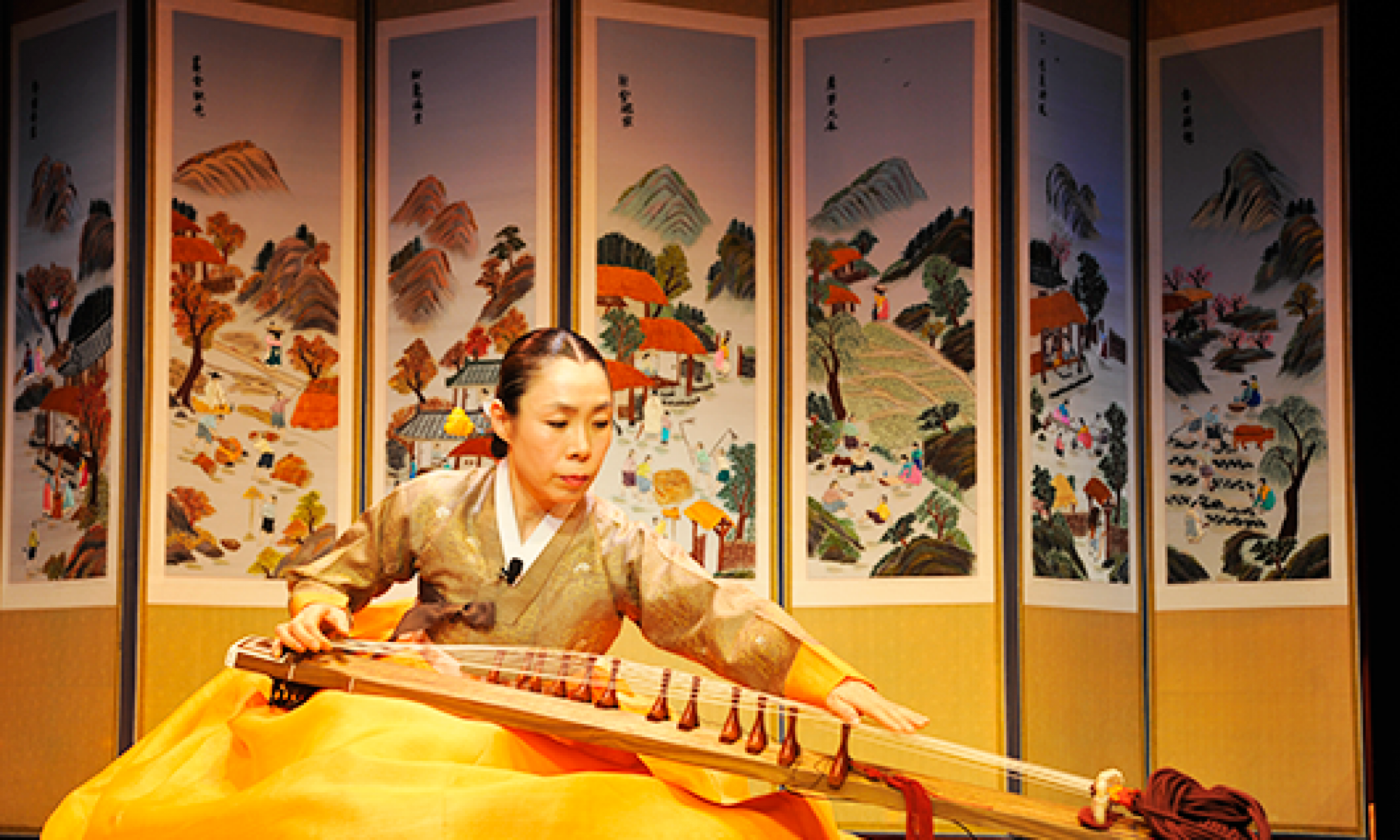 韓国伝統音楽 伽倻琴（カヤグム）散調の演奏風景